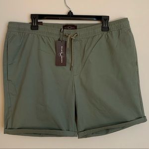 Black Brown String Shorts